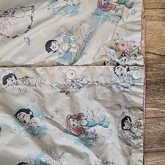 Disney Store Animators reversible jacket kids 7/8 hoodie multicolored print i7 - Picture 3 of 11